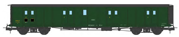 REE Modeles VB-352 - French SNCF Luggage Van, Black Roof, green, SNCF N°58803 Era III